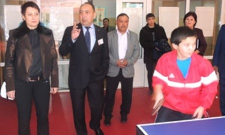 Шишигина посетила Республиканский интернат-колледж олимпийского резерва в Алматы