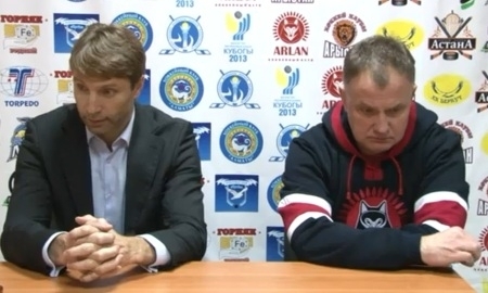 Видео послематчевой пресс-конференции игр чемпионата РК «Арлан» — «Бейбарыс» 3:1, 4:3 Б