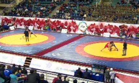 Видеосюжет о Кубке Президента РК по греко-римской борьбе