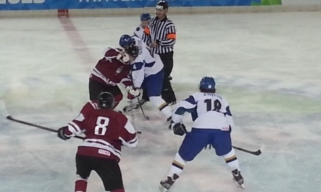 Фоторепортаж с матча Универсиады Казахстан — Латвия 6:1