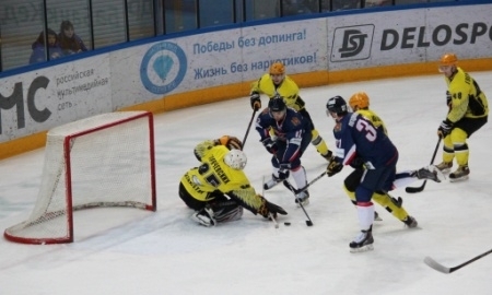 Фоторепортаж с матча ВХЛ «Сокол» — «Сарыарка» 3:2 О.Т