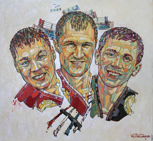 Российский художник изобразил Геннадия Головкина на картине