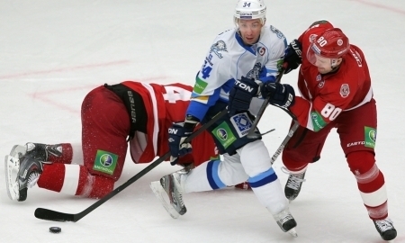 Фоторепортаж с матча КХЛ «Витязь» — «Барыс» 1:2 Б