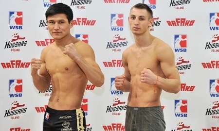 Фоторепортаж с церемонии взвешивания встречи WSB «Hussars Poland» — «Astana Arlans»