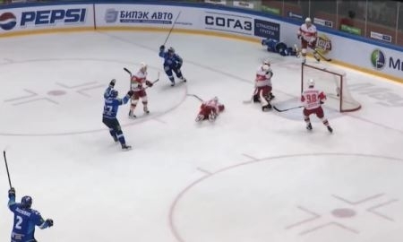 Видео шайб в матче КХЛ «Барыс» — «Спартак» 4:2