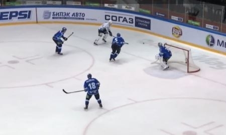 Видео шайб в матче КХЛ «Барыс» — «Медвешчак» 1:3