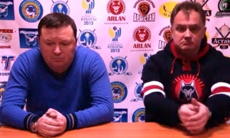 Видео послематчевой пресс-конференции игр чемпионата РК «Арлан» — «Беркут» 3:1, 2:4