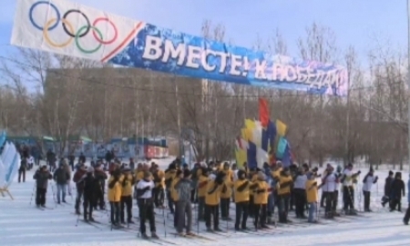 В Павлодаре олимпийцев поддержали массовым забегом