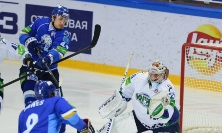 Фоторепортаж с матча КХЛ «Барыс» — «Югра» 4:3