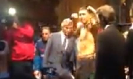 Видео с церемонии взвешивания боя Головкин — Адама