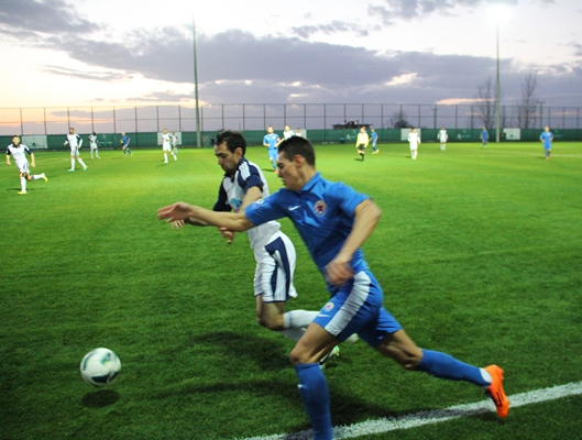 Фото с товарищеского матча «Ильичевец» — «Ордабасы» 2:1