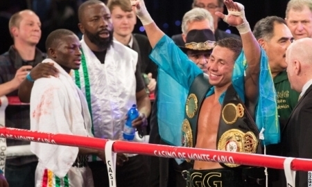 Фоторепортаж с боя Геннадий Головкин — Осуману Адама