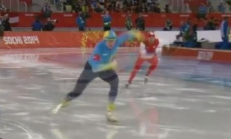Видео забега Дениса Кузина на 1500 метров в Сочи
