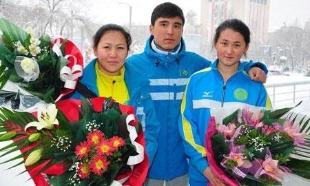 Участников сочинской Олимпиады встретили в Шымкенте 
