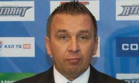 Видео послематчевой пресс-конференции игры КХЛ «Атлант» — «Барыс» 5:1