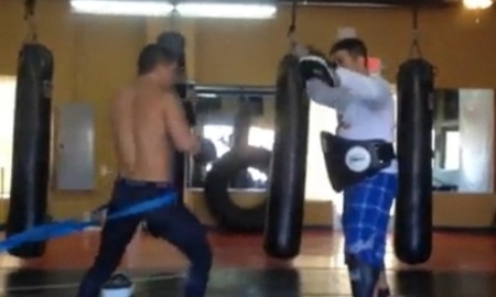 Видео тренировки бойцов «Алаш Прайд» Армана Оспанова и Кайрата Ахметова в Америке