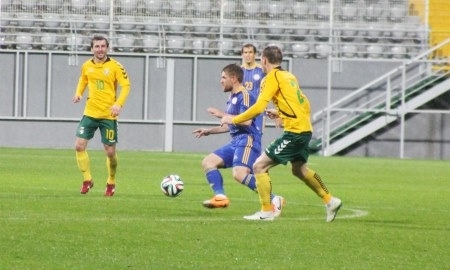 Фоторепортаж с товарищеского матча Казахстан — Литва 1:1