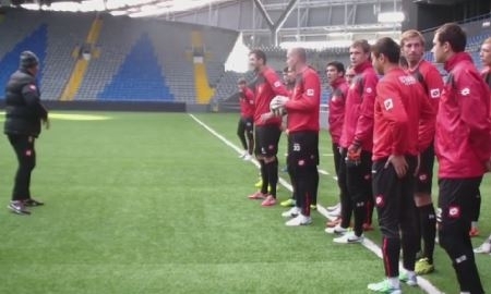 Видео с тренировки «Шахтера» на «Астана Арене»