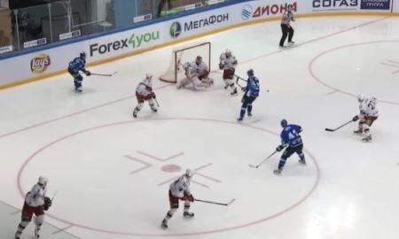 Видео шайб в матче плей-офф КХЛ «Барыс» — «Автомобилист» 3:2 О.Т