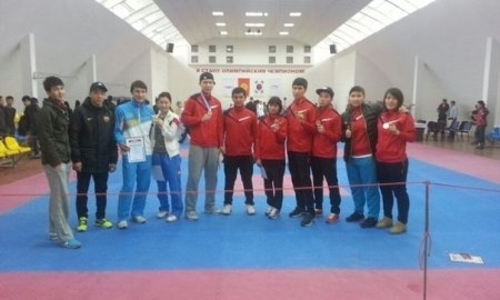 Казахстанские таэквондисты завоевали 9 медалей на турнире в Бишкеке