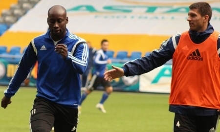 Фоторепортаж с тренировки «Астаны» перед матчем с «Ордабасы»