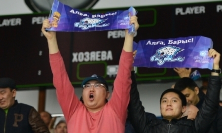 Болельщики «Барыса» отправились в Уфу