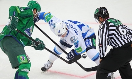 Фоторепортаж с матча плей-офф КХЛ «Салават Юлаев» — «Барыс» 5:2