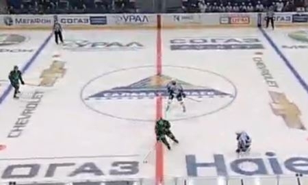 Видео шайб матча плей-офф КХЛ «Салават Юлаев» — «Барыс» 3:2 О.Т