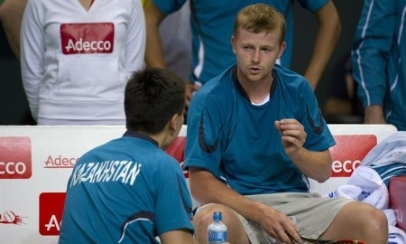 Фоторепортаж с матча Кубка Дэвиса Швейцария — Казахстан 3:2