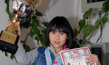 Юная таразская каратистка заняла первое место на открытом чемпионате Азии в Алматы