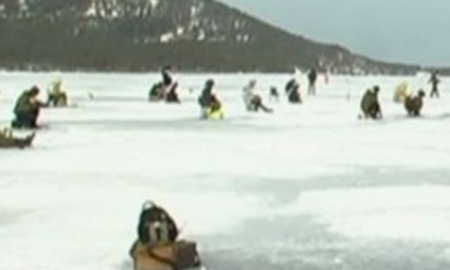 В Кокшетау прошло соревнование по зимней рыбалке