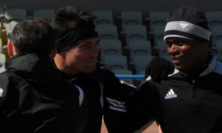 Фоторепортаж с первой тренировки «Атырау» на «Мунайшы»