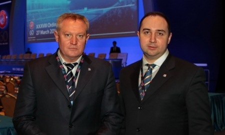 Мишель Платини выразил восхищение работой российского футбольного функционера Измаила Бзарова на Конгрессе УЕФА в Астане