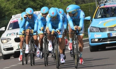 Велокоманда «Астана» стала шестой в командной разделке на «Giro del Trentino»