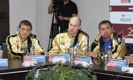 Фоторепортаж с церемонии взвешивания матча плей-офф WSB «Astana Arlans» — «Baku Fires»