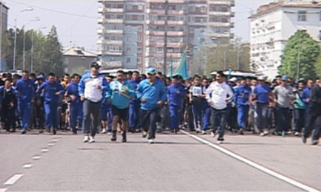 В Шымкенте прошел марафонский забег 