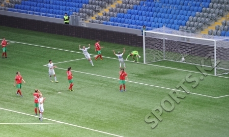 Казахстанские футболистки разгромили Болгарию