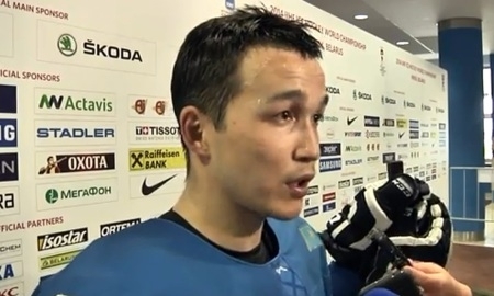 Видео интервью хоккеистов сборной Казахстана в микст-зоне