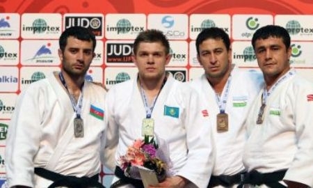 Фото с победного для Ракова финала бакинского турнира «Большого шлема» по дзюдо