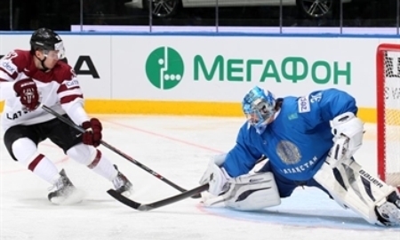 Отчет о матче чемпионата Мира Казахстан — Латвия 4:5