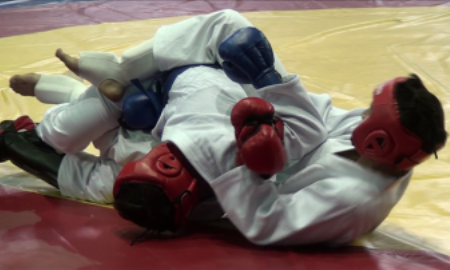 Сотрудники финансовой полиции сразились на татами в Шымкенте