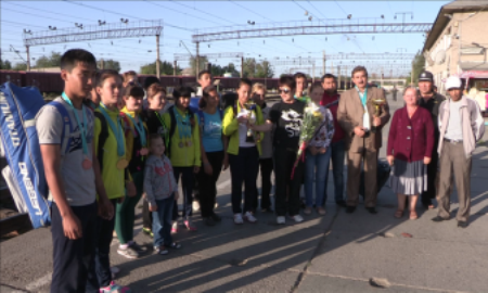 Победителей спартакиады Казахстана встретили в Шымкенте