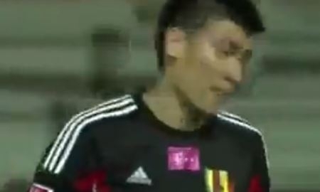Видео гола Бейсебекова в матче за «Корону»