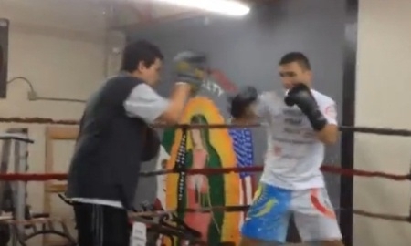 Видео тренировки Кайрата Ахметова с Данни Ромеро