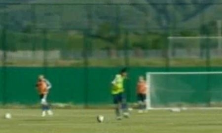 Видеосюжет о подготовке сборной Казахстана к матчу с Венгрией