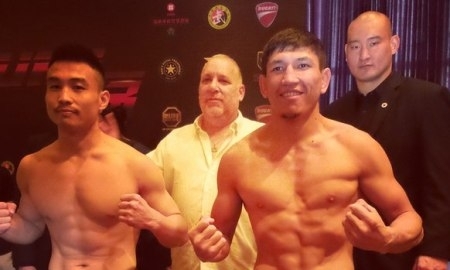 Куат Хамитов оказался тяжелее своего соперника на турнире RUFF 13 в Шанхае