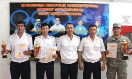 В Кызылорде прошли спортивные соревнования среди сотрудников МВД