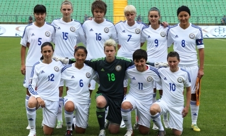 Фоторепортаж с матча отбора к чемпионату Мира среди женщин Казахстан — Австрия 0:3