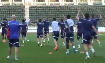 Видео с тренировки тбилисского «Динамо»