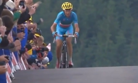 Видео победного финиша Винченцо Нибали на десятом этапе «Тур де Франс — 2014»